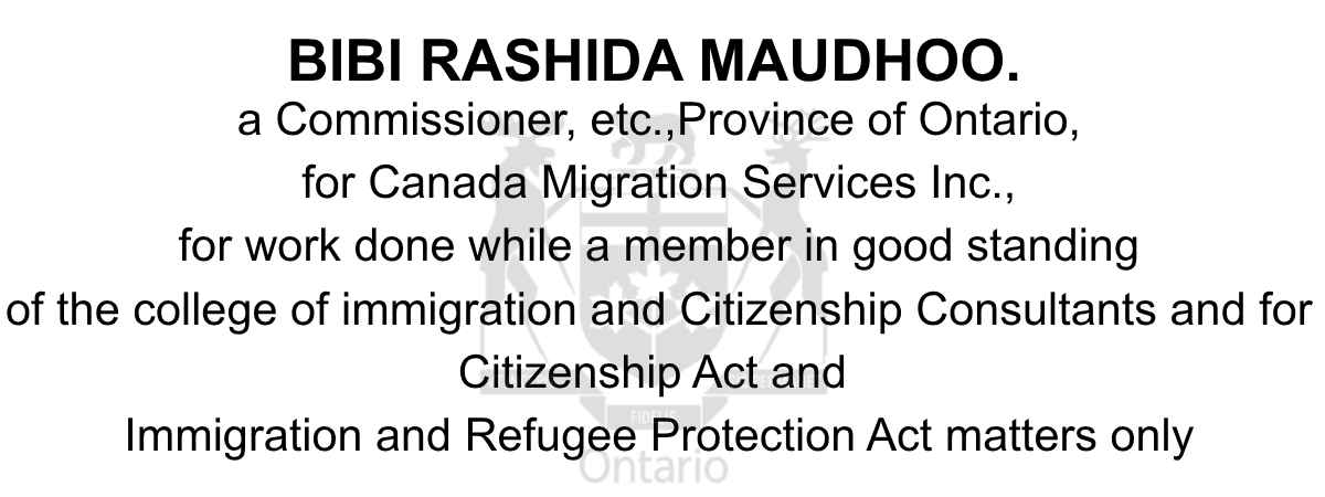 Commissioner of Oaths